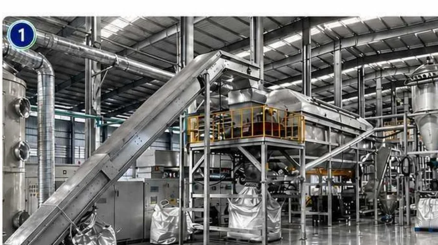 Mechanical battery-processing equipment at RoyalSeal's Thailand production base